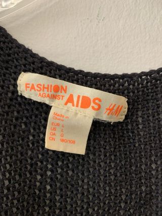 Jersey H&M calado edición Fashion Against AIDS L
