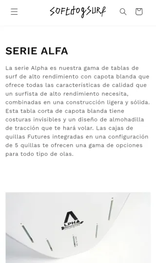 Tabla surf Softdog 5,8 33L