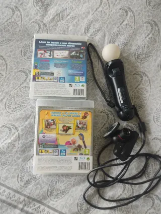 PS3 Move +Cámara + 2 Juegos Eye Pet Mind Benders
