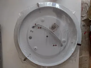 Plafoniera in vetro trasparente