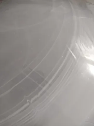 Plafoniera in vetro trasparente