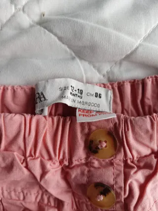 Pantalón bebé Zara rosa