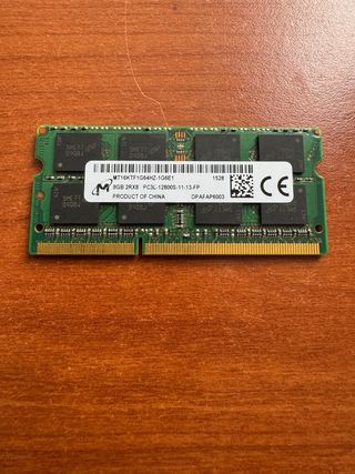 RAM 8GB DDR3 Portatile PC3L-12800S