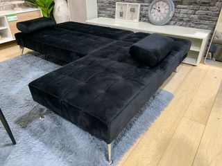 Sofá Cama Keren XS Negro Terciopelo