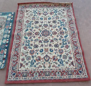 2 Tappeti Vintage Blu e Rossi