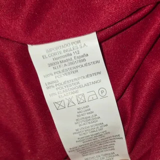 Vestido Fiesta Largo rojo T40 El Corte Inglés