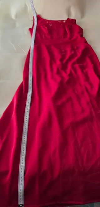 Vestido Fiesta Largo rojo T40 El Corte Inglés