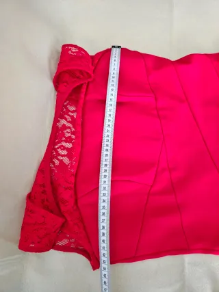 Vestido Fiesta Largo rojo T40 El Corte Inglés