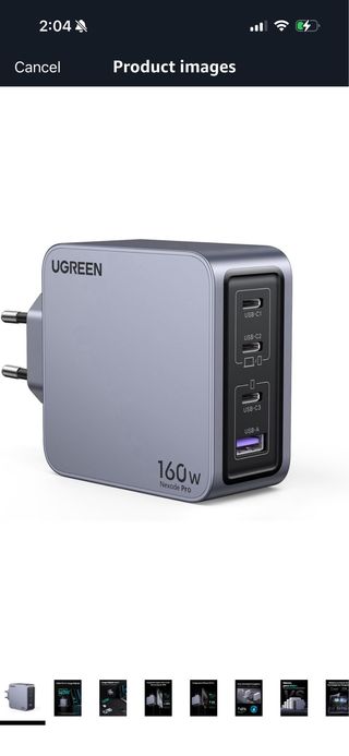 UGREEN Nexode Pro USB C Charger 160W GAN, 4-Port P