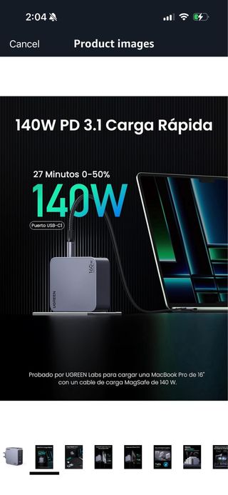 UGREEN Nexode Pro USB C Charger 160W GAN, 4-Port P