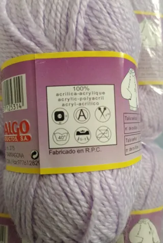 Lote de lanas color lila