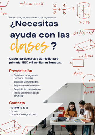 Clases Particulares Matemáticas y Física Zaragoza