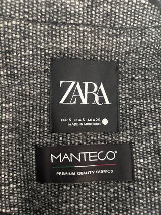 Abrigo Lana Zara Gris