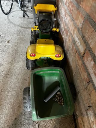 Tractor John Deere Infantil con Remolque y pala