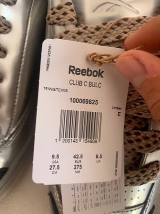 Reebok Dime Club C Bulc Plateadas Talla 42.5 EU