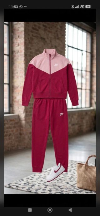 Chándal Nike Burdeos y rosa clari TallaS