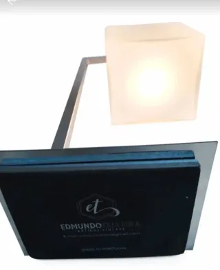 Candeeiro de mesa vintage opalino