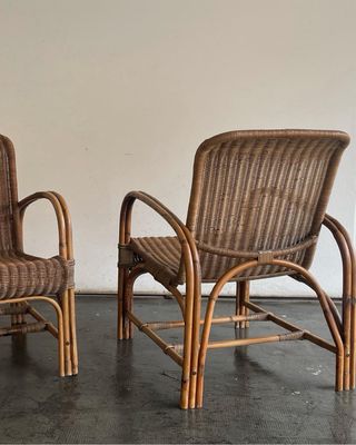 Dos butacas de bambú vintage venta y alquiler