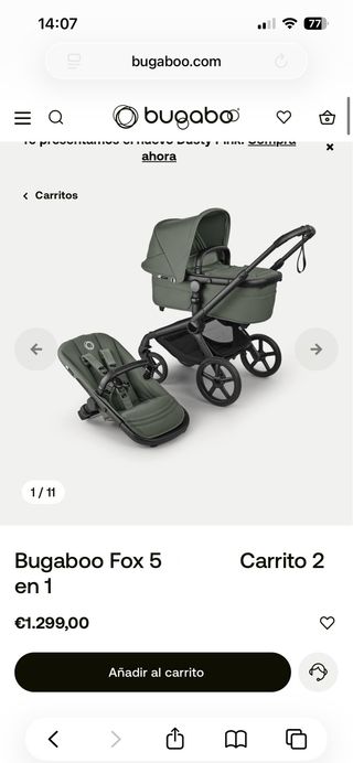 Bugaboo Fox 5 Carrito 2 en 1
