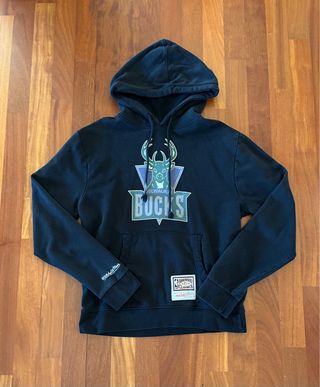Felpa Milwaukee Bucks Mitchell & Ness Nera