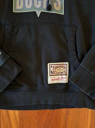 Felpa Milwaukee Bucks Mitchell & Ness Nera