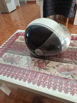 Casco Moto Nitro Negro Gris Blanco