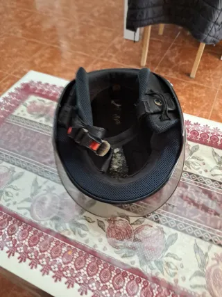 Casco Moto Nitro Negro Gris Blanco