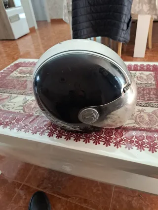 Casco Moto Nitro Negro Gris Blanco