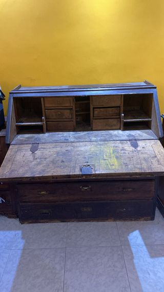 Escritorio Secreter Antiguo Madera