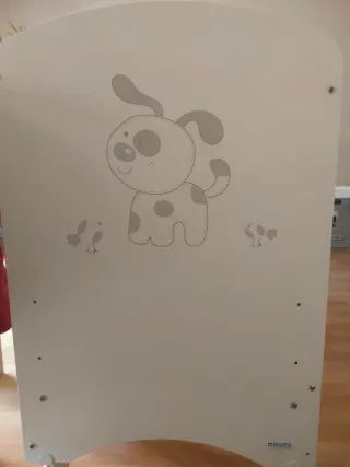 Cuna de bebé con colchón y funda