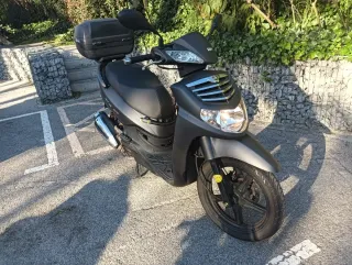 Sym 125 HD Evo Scooter Negra Mate