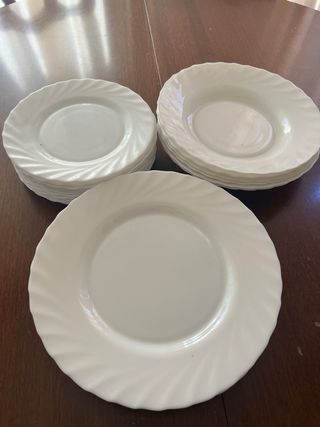 Arcopal Platos Blancos