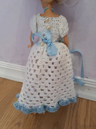 Muñeca Barbie Novia Crochet