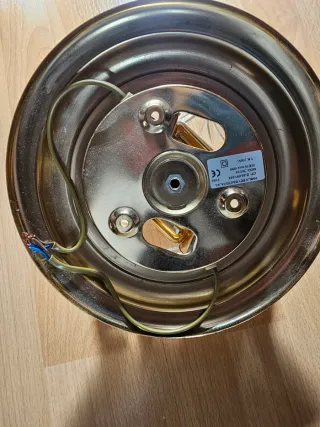 Lámpara de techo cristal de bohemia y metal dorado