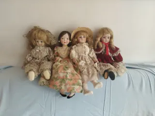 Muñecas de Porcelana Antiguas (4uds)