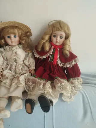 Muñecas de Porcelana Antiguas (4uds)