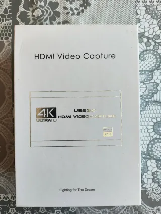 Capturadora Video HDMI 4K USB 3.0
