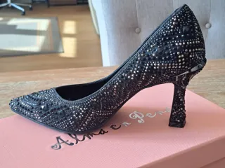 Zapatos de fiesta Alma en Pena negros y plateados