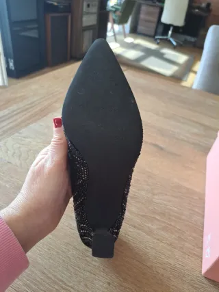 Zapatos de fiesta Alma en Pena negros y plateados