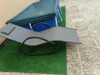 Hamaca Mecedora Gris