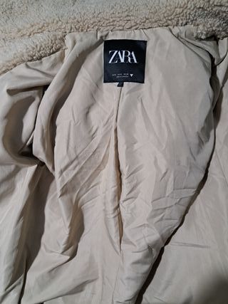 Abrigo largo borreguito beige