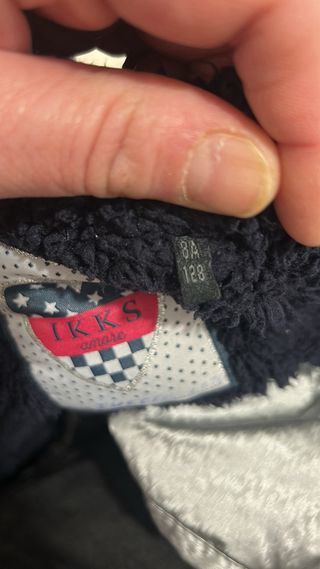 Abrigo plateado niña con capucha