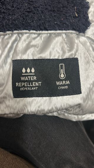 Abrigo plateado niña con capucha