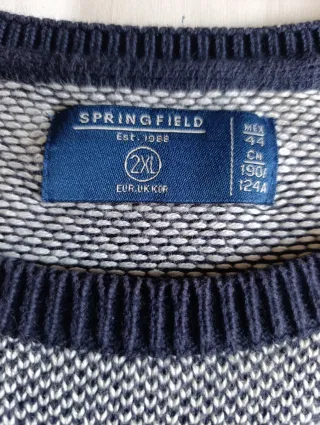 Jersey Springfield Hombre Azul Gris