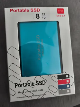 Disco SSD Portátil 8TB USB 3.1