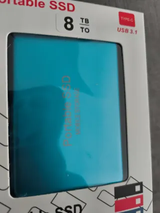 Disco SSD Portátil 8TB USB 3.1