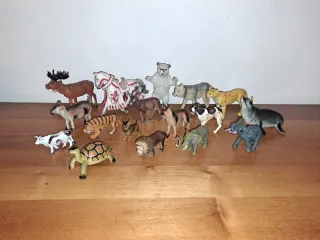 Lotto Animali Giocattolo Realistici Vintage