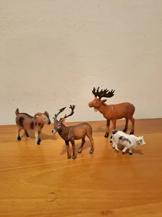 Lotto Animali Giocattolo Realistici Vintage