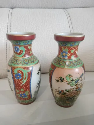 Set di 2 vasi cinesi in porcellana