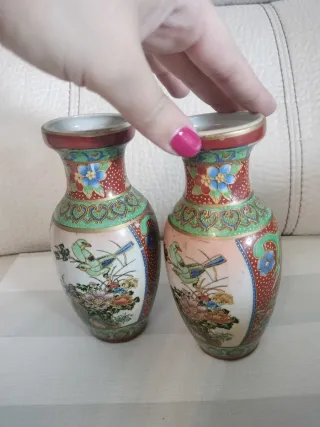 Set di 2 vasi cinesi in porcellana